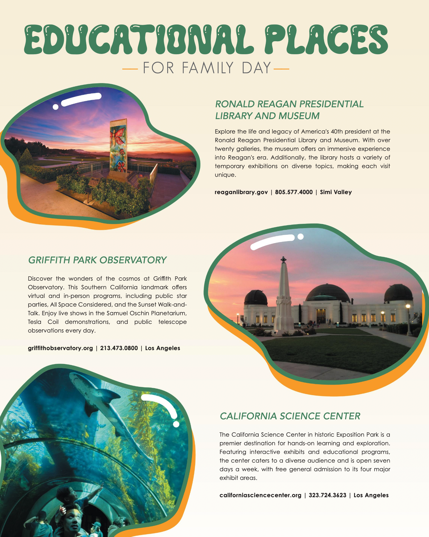 Educational Places For Family Day