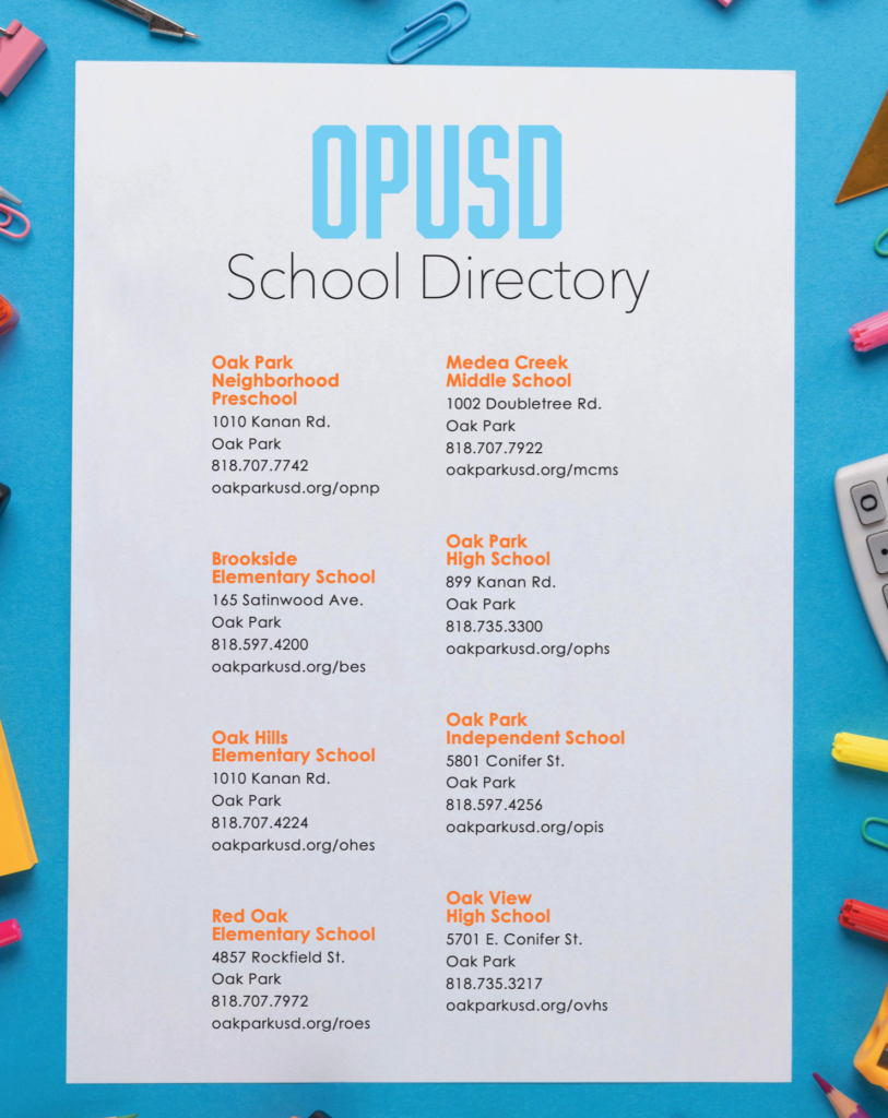 OPUSD School Directory